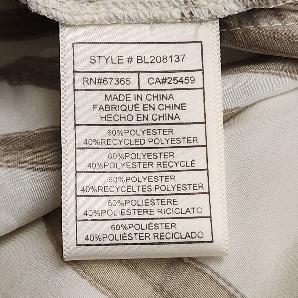 BB Dakota by Steve Madden Cream And Grey Palm Down Maxi Dress Size S - Picture 12 of 16